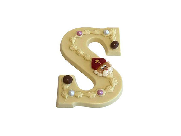 Chocolade letter Wit